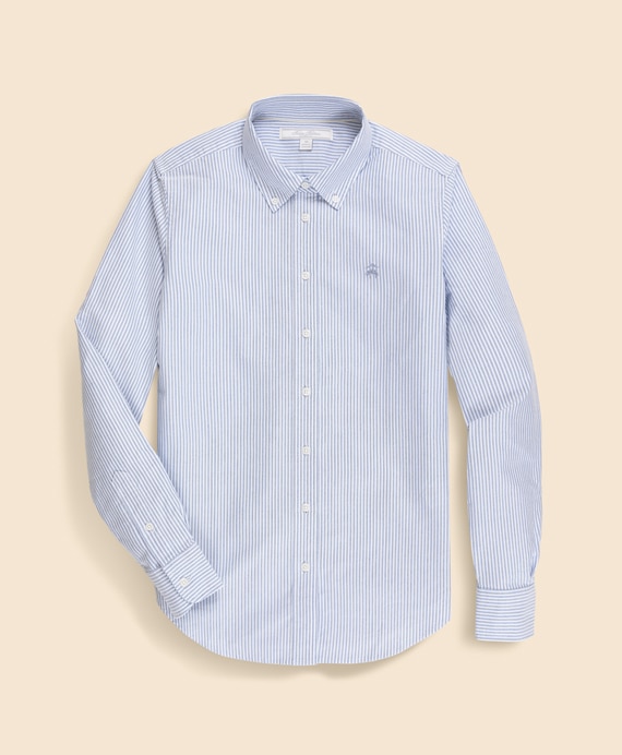オックスフォード　キャンディストライプ　GFロゴ　ボタンダウンシャツ　Classic Fit