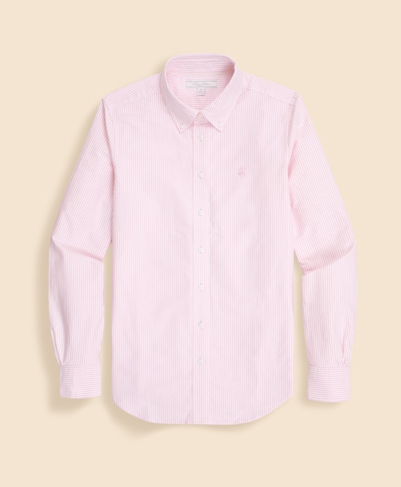 オックスフォード　キャンディストライプ　GFロゴ　ボタンダウンシャツ　Classic Fit