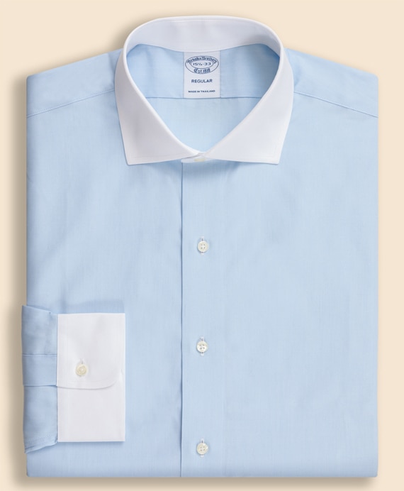 スーピマコットン　クレリック　フレンチプラケット　ドレスシャツ　Regular Fit