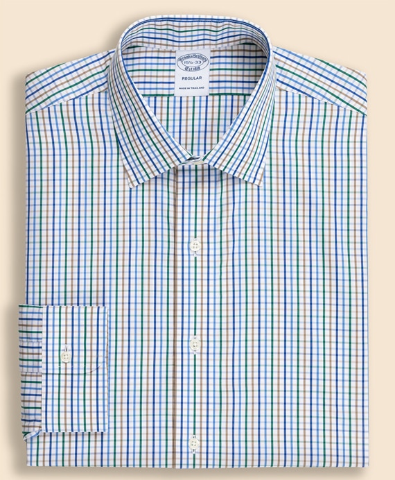 スーピマコットン　シーズナルパターン　フレンチプラケット　ドレスシャツ　Regular Fit