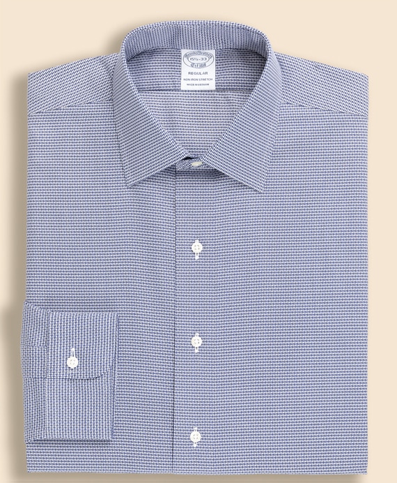 ノンアイロン　ストレッチドビー　フレンチプラケット　ドレスシャツ　Regular Fit