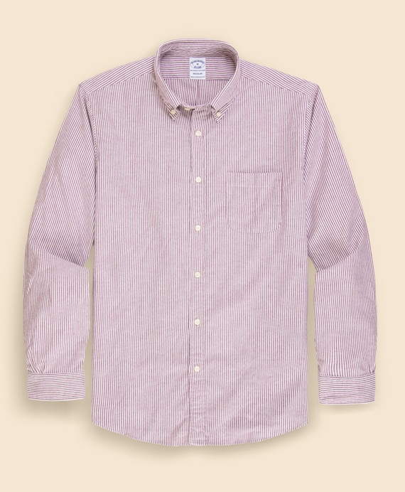 コットン　フランネル　キャンディストライプ　スポーツシャツ　Regular Fit