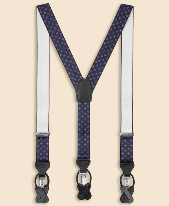 ポリエステルストレッチ　メダリオン　２Wayサスペンダー　Made in USA