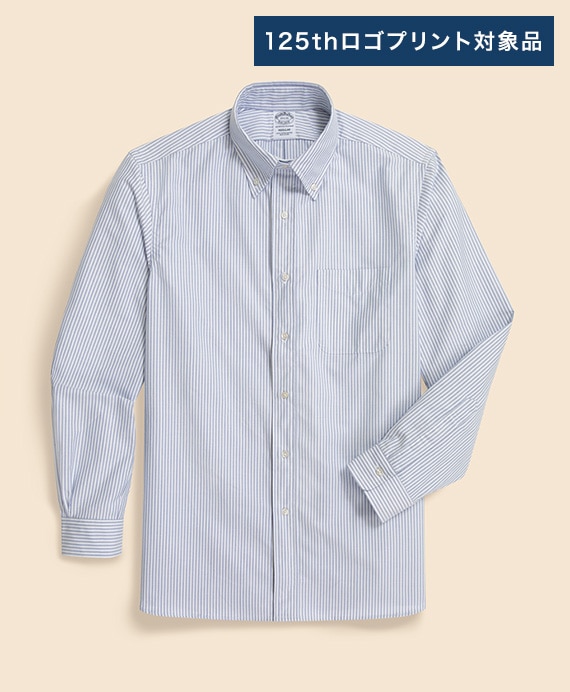 【BD125周年プリント対象メンズドレスシャツ】 スーピマコットン　オックスフォード　ドレスシャツ　Regular Fit　Made in USA