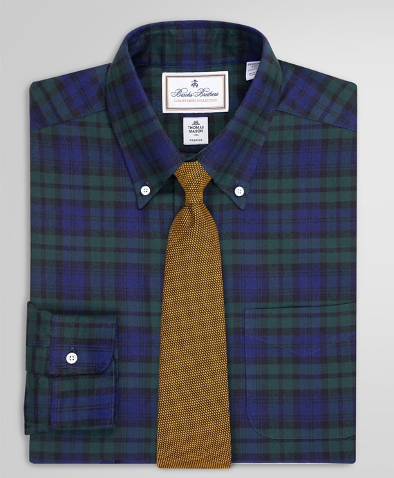 コットンツイル　ブラックウォッチ　ドレスシャツ　Regular Fit