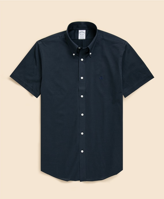 スーピマコットン/ポリエステル　46ゲージニット　ショートスリーブ　スポーツシャツ　Regular Fit