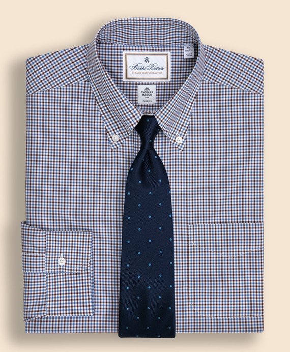 コットン　チェック　ドレスシャツ　Regular Fit