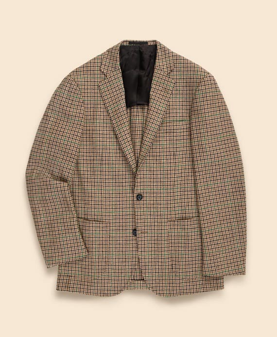 ウールツイード　ガンクラブチェック　シングル２釦ジャケット　Classic　Made by RING JACKET