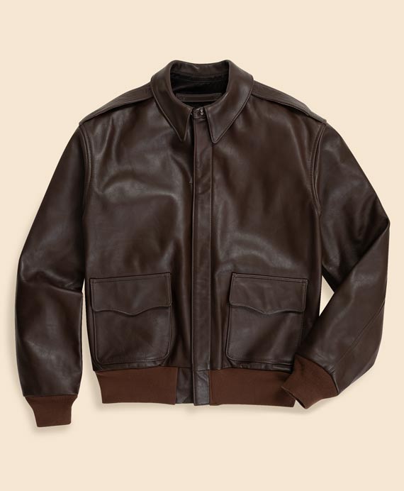 Brooks Brothers×Cockpit USA　ホースレザー　A－2ジャケット　Made in USA