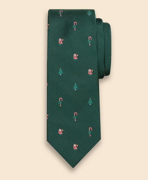 シルク　ホリデーツリー　レップタイ　Made in USA