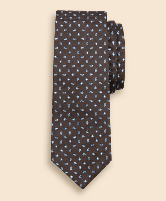【極美品】Brooks Brothers ネクタイストライプ柄 紺 白 赤 ロゴ Brooks Brothers / レップストライプ ネクタイ（ネクタイ