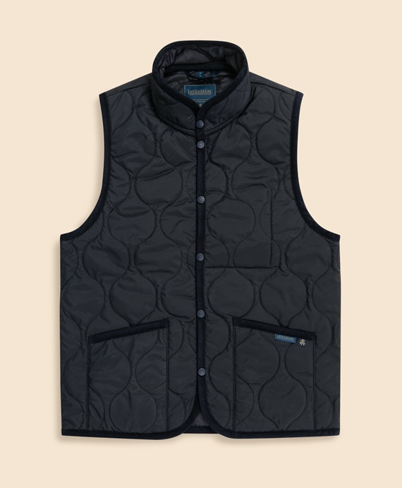 Brooks Brothers×LAVENHAM  ミックフィールド　キルティングベスト　Made in UK