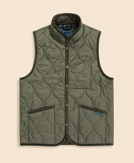 Brooks Brothers×LAVENHAM  ミックフィールド　キルティングベスト　Made in UK