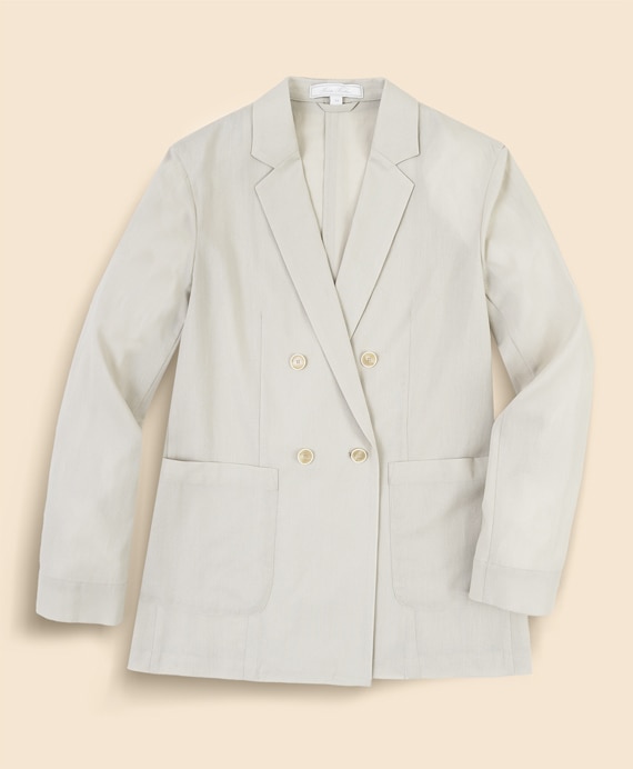コットンボイル　ダブル４ボタン　リラックスフィット　ジャケット