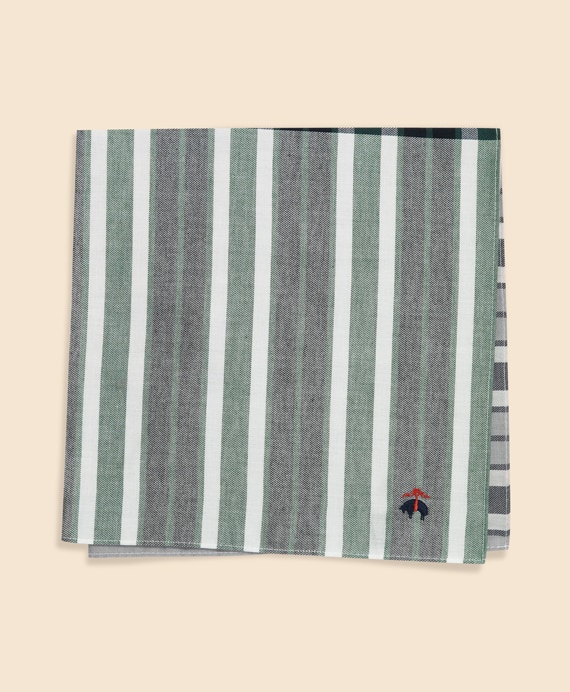 コットン　GFロゴ　プラッド　ハンカチ