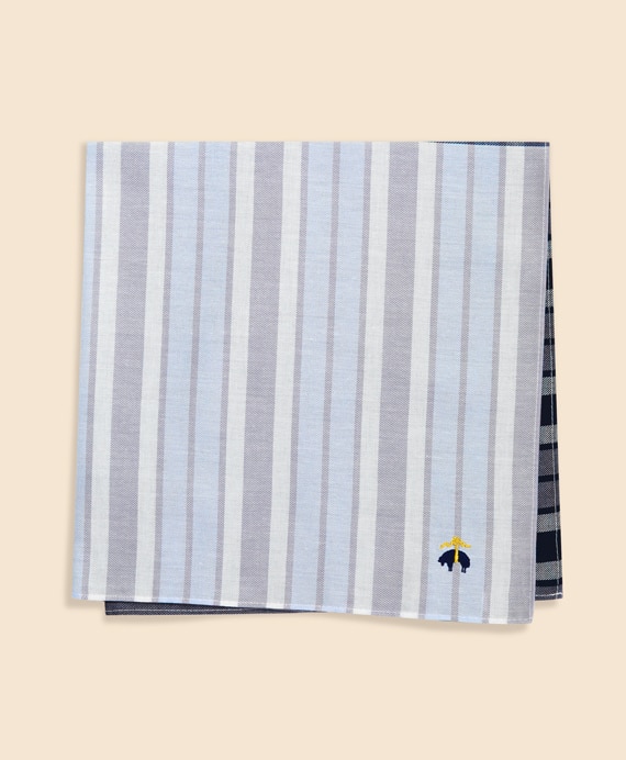 コットン　GFロゴ　プラッド　ハンカチ