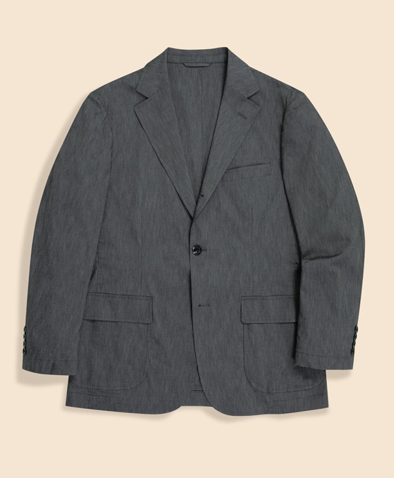 コットンブレンド　ウォッシャブル　段返り３釦アンコンジャケット　TOKYO model