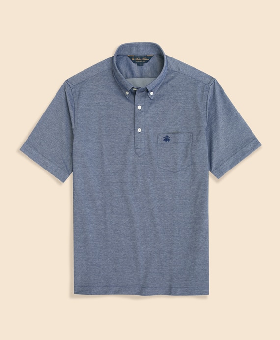 コットン/ポリエステルピケ　GFロゴ　ポケット　ポロシャツ