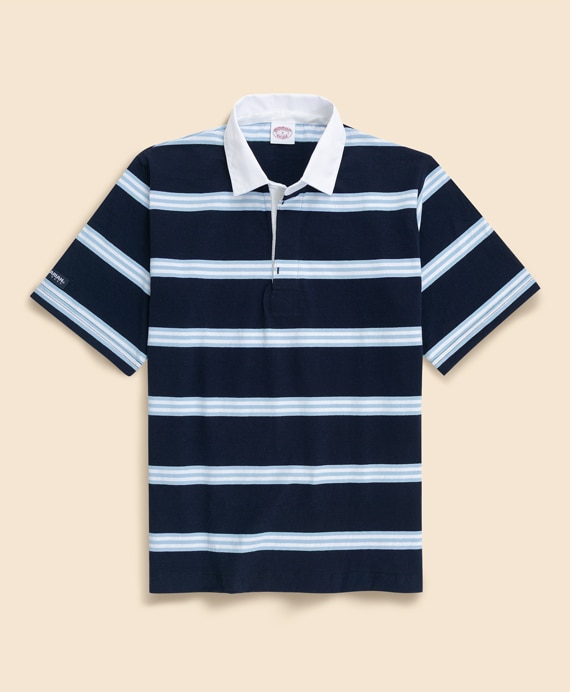 Brooks Brothers × BARBARIAN　コットン　ライトウェイト　ラグビーシャツ