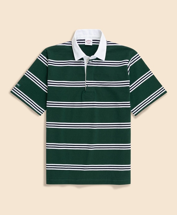 Brooks Brothers × BARBARIAN　コットン　ライトウェイト　ラグビーシャツ