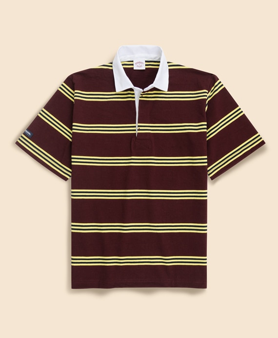 Brooks Brothers × BARBARIAN　コットン　ライトウェイト　ラグビーシャツ