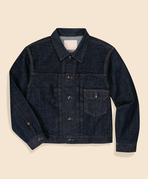 コットン　デニム　トラッカージャケット