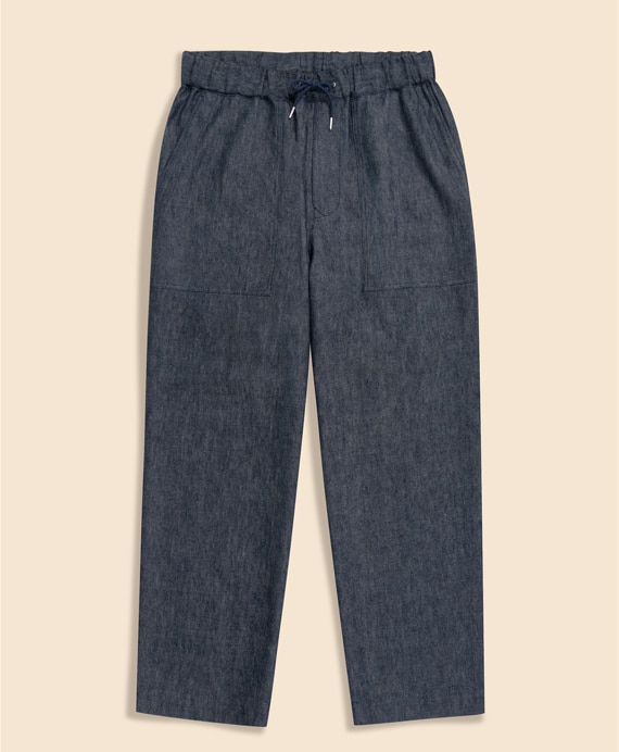 リネン／ウール　ペインターパンツ