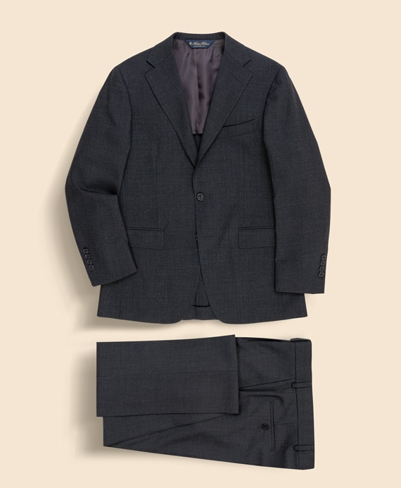 Brooks Brothers Explorer　ウール　ハイツイスト　ハウンドトゥース　段返り３釦スーツ　TOKYO model