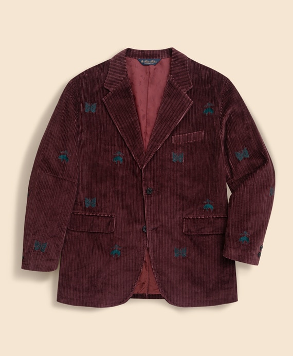 Brooks Brothers × NEEDLES　コットンコーデュロイ　GFパピヨン　リラックスフィット　段返り3釦ジャケット