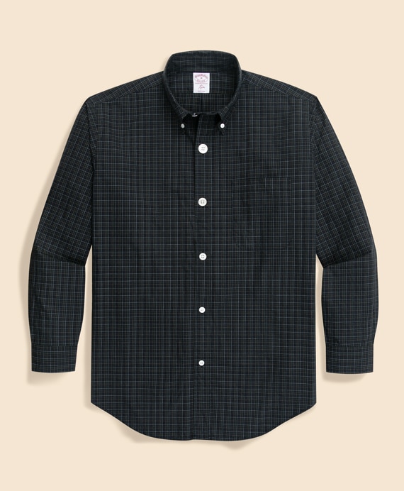 Brooks Brothers × NEEDLES　コットンポプリン　ミニタータンチェック　ボタンダウンシャツ