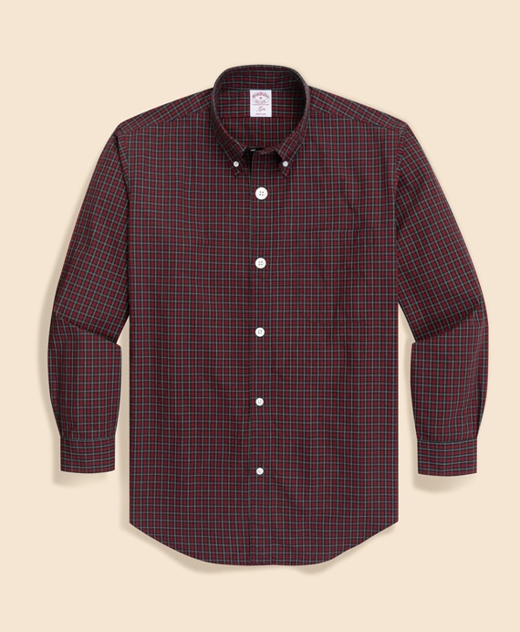 Brooks Brothers × NEEDLES　コットンポプリン　ミニタータンチェック　ボタンダウンシャツ