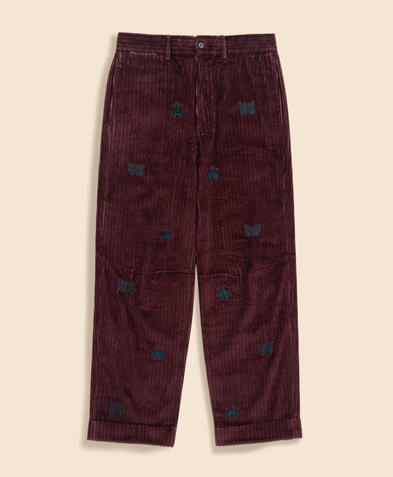 Brooks Brothers × NEEDLES　コットンコーデュロイ　GFパピヨン　ワイドトラウザーズ