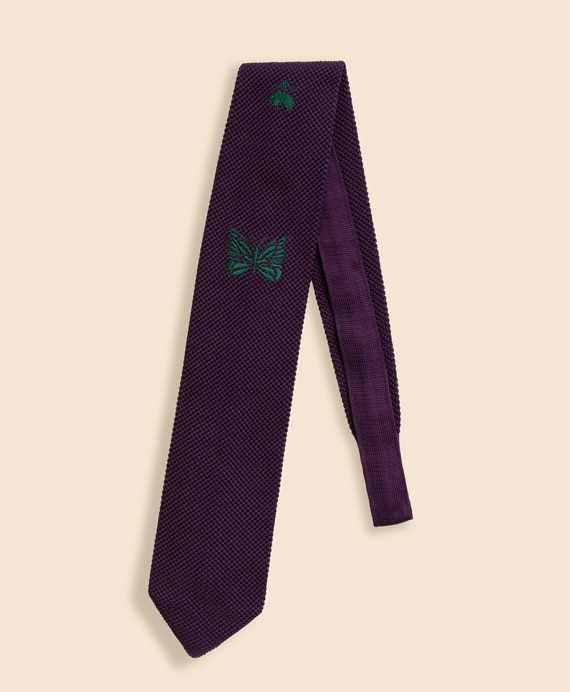 Brooks Brothers × NEEDLES　シルク　GFパピヨン　ニットタイ