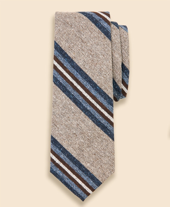 シルク　マルチストライプタイ