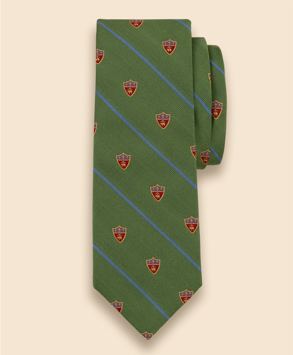 シルク　クレスト　BB#3ストライプ　レップタイ