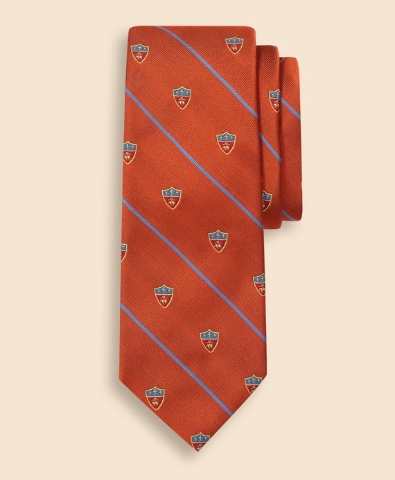 シルク　クレスト　BB#3ストライプ　レップタイ