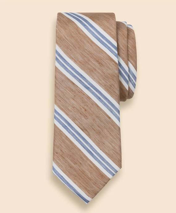 リネン／シルク　BB#1ストライプタイ