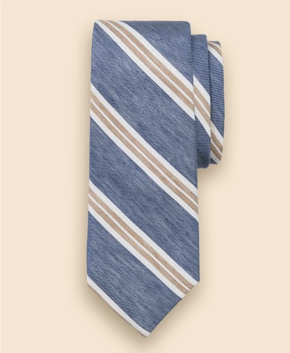 リネン／シルク　BB#1ストライプタイ