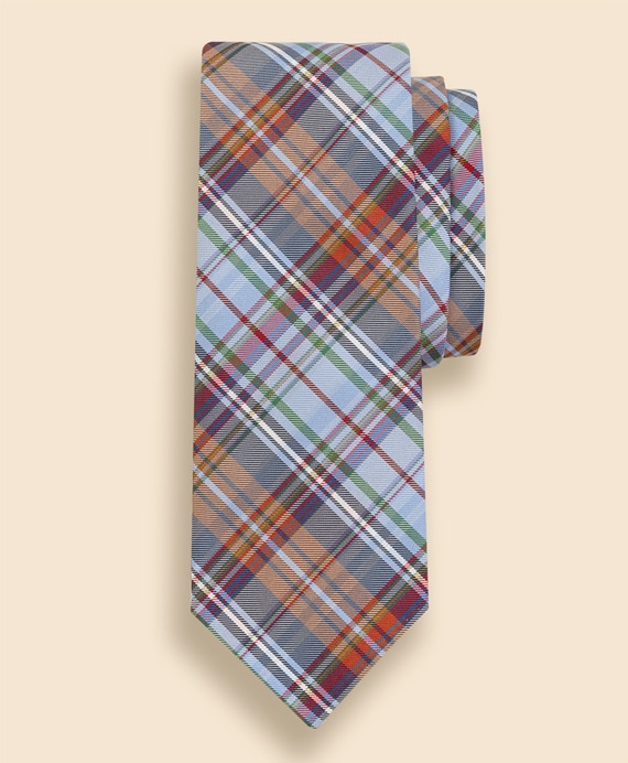 シルク　タータンチェックタイ