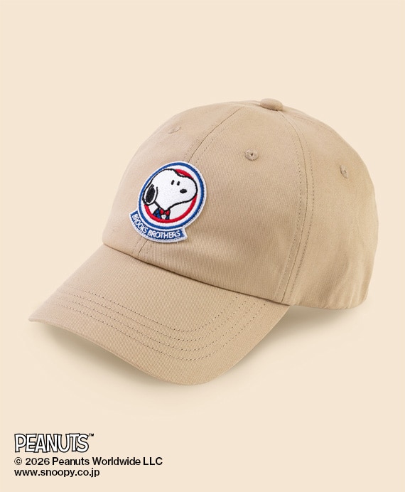 Brooks Brothers × PEANUTS　コットンツイル　スヌーピーエンブレム　ベースボールキャップ