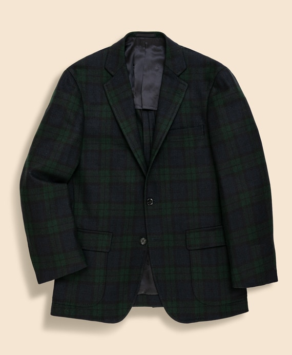 ウールツイード　ブラックウォッチ　段返り3釦ジャケット　Traditional　Made by RING JACKET