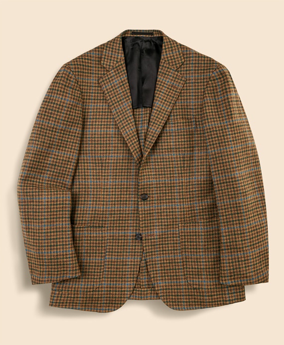 ウール　ガンクラブチェック　シングル2釦アンコンジャケット　Classic　Made by RING JACKET