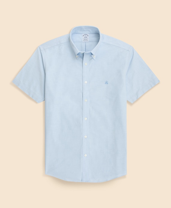 ノンアイロン　ストレッチコットン　GFロゴ　ショートスリーブ　スポーツシャツ　Regular Fit