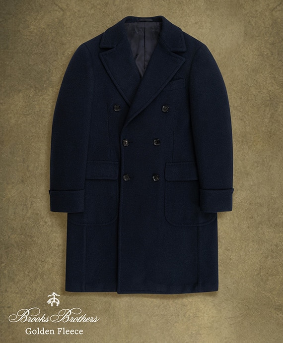 〈 Brooks Brothers Golden Fleece 〉 ウール／カシミヤ　ダブルフェイス　ポロコート　Made by RING JACKET