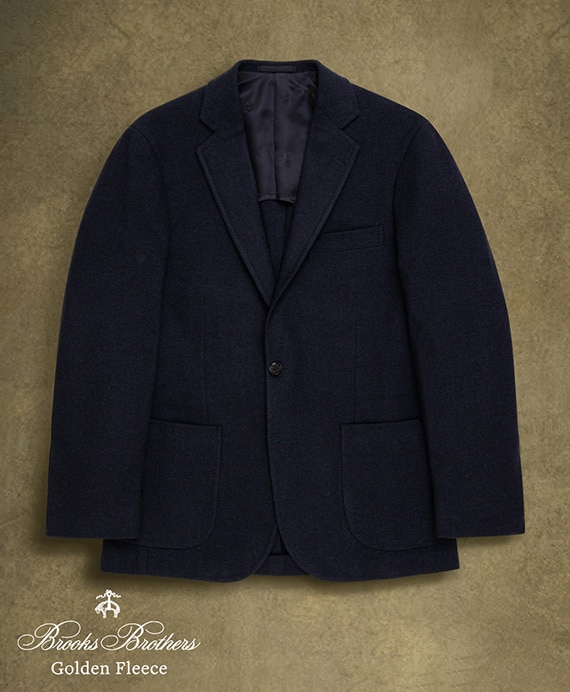 〈 Brooks Brothers Golden Fleece 〉 カシミヤ　ホップサック　２釦ジャケット　Classic　by RING JACKET MEISTER