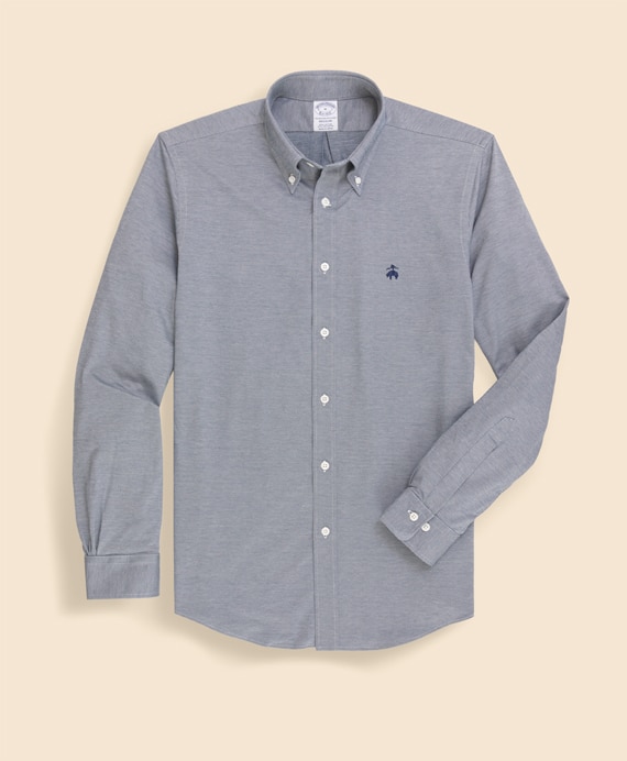 スーピマコットン／ポリエステル　46ゲージニット　オックスフォード　スポーツシャツ　Regular Fit