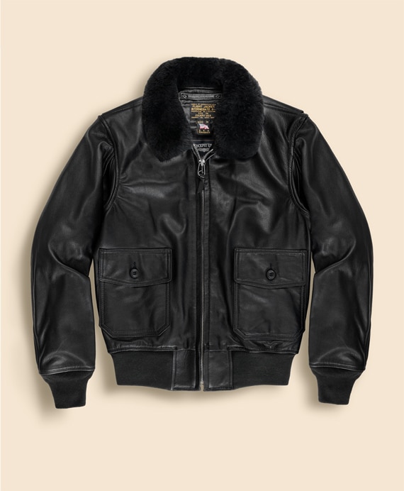 Brooks Brothers×Cockpit USA　ゴートレザー　G-1ジャケット　Made in USA