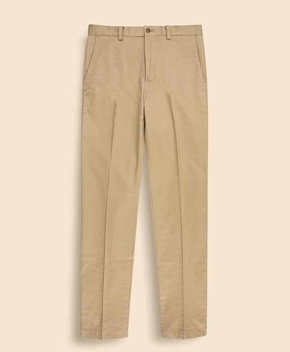 コットン　フランネルライニング　プレーンフロント　チノパンツ　Regular