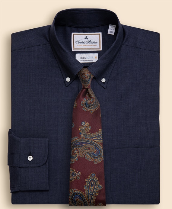 ラグジュアリー　ウォッシャブルウール　ドレスシャツ　Regular Fit