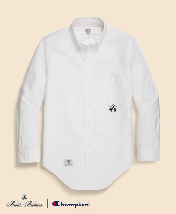 Brooks Brothers×Champion　スーピマコットン　オックスフォード　6つ釦　ボタンダウンシャツ